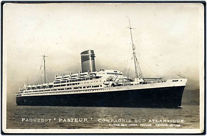 Pasteur, S/S, Compagnie de Navigation Sud-Atlantique.