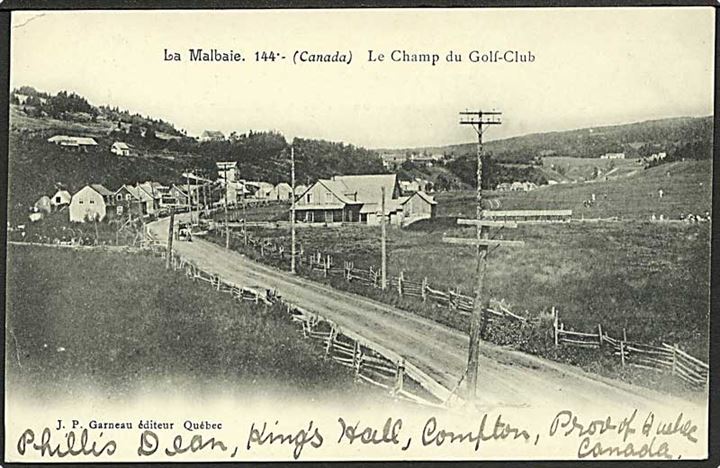 Golfbanen ved La Malbaie, Canada. J.P. Garneau no. 144.