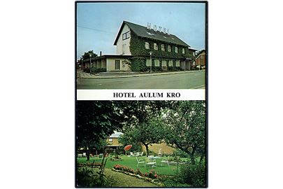 Aulum Hotel reklamekort. Dansk Foto-Reklame no. 3345.