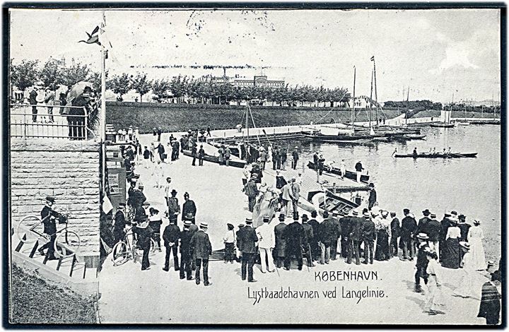 Købh., Lystbaadehavnen ved Langelinie. Sk. B. & Kf. no. 3788