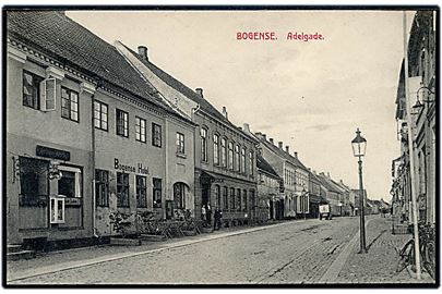 Bogense, Adelgade med Bogense Hotel. N. Ehlert no. 32009.