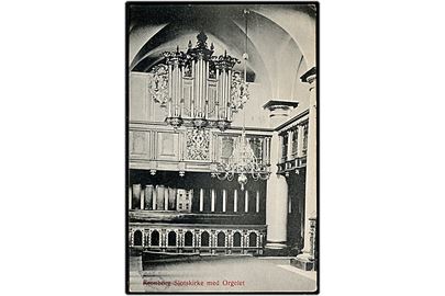 Kronborg slots kirke med orgelet. J.M. Helsingør no. 647.