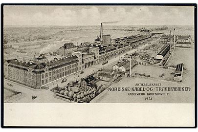 Købh., Reklamekort for Nordisk Kabel og Traadfabrikker. Stenders no. 54577.