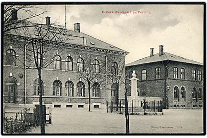 Holbæk. Banegaard og Posthus. Østrup-Rasmussen no. 3559.