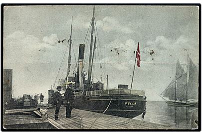 Fylla, S/S, DFDS dampskib som besejlede den vestlige Limfjord i årene 1904-1911. U/no.