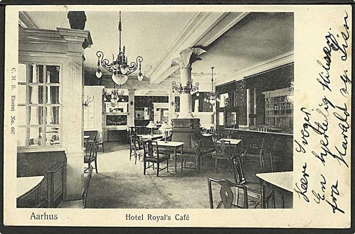 Hotel Royal's Café i Aarhus. C.M.B. no. 667.