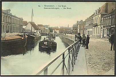 Kanalbaade i Grammont, Belgien. Bertels no. 24.