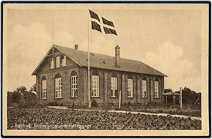Rødding. Forsamlingshuset Røddinghus. Stenders no. 50409.