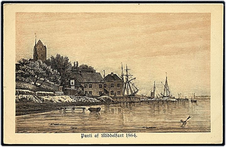 Middelfart anno 1864. Stenders no. 20977.