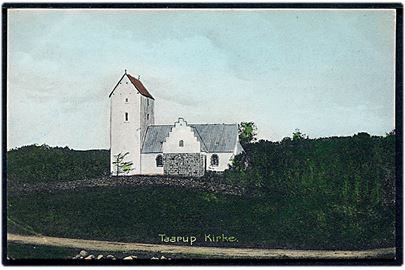 Taarup kirke ved Hjarbæk fjord. Stenders no. 6957.