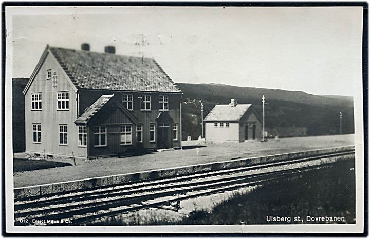 Dovrebanen, Ulsberg station. Mittet & Co. no. 912.