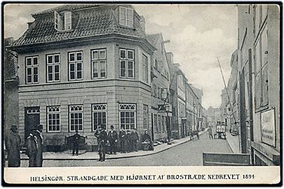 Helsingør, Strandgade hj. af Brostræde. K. Nielsen no. 4.