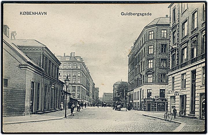 Købh., Guldbergsgade. P. Alstrup no. 9189.