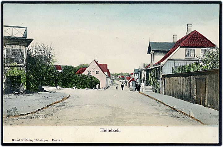 Hellebæk, gadeparti. K. Nielsen u/no.