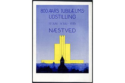 Urban Hansen-Reistrup's plakat til 800 aars jubilæumsudstilling i Næstved 1935. U/no.