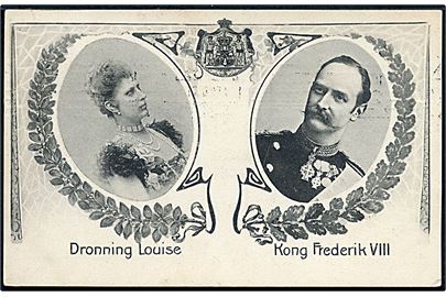Kong Fr. VIII og Dronning Louise. Stenders no. 4985.