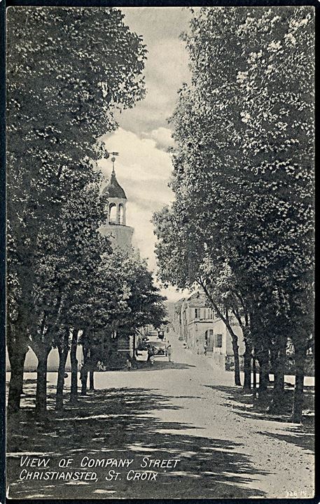 D.V.I., St. Croix, Christiansted, View of Company Street. A. Lauridsen No. 4.