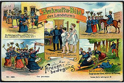 Tyskland, Zukunftsbild des Landsturms zur Frauenbewegung no. 382.
