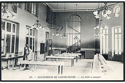 Frankrig. Sanatorium De Sainte-Feyre. Spisesalen. No. 12.
