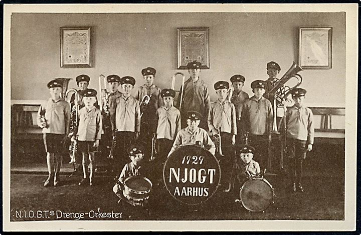 Aarhus. N.I.O.G.T.'s drengeorkester. Stenders no. 63707.