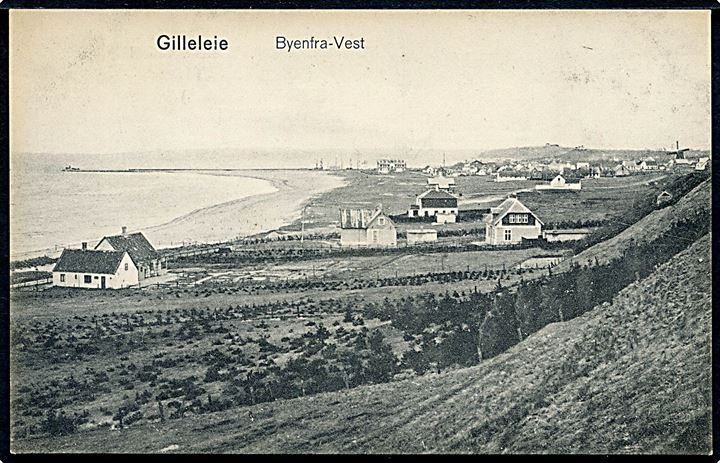 Gilleleje. Byen set fra vest. V. Oscar Søtofte no. 157.
