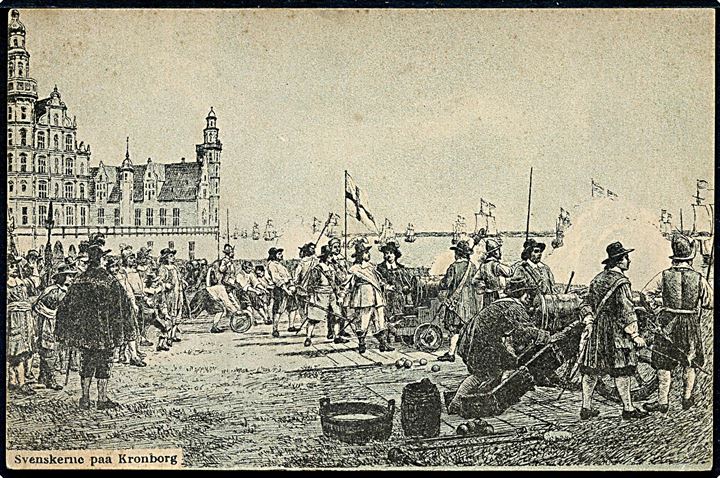 Militær. Svenskerne på Kronborg 1659. A. Jacobsen mindekort u/no.