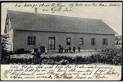 Ledøje. Forsamlingshuset. P. Alstrup no. 3242. Anvendt i 1916.