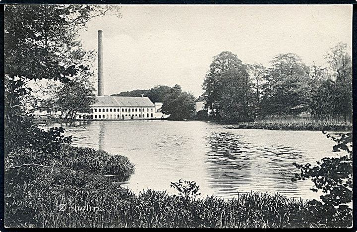 Ørholm med Papirfabrikken i baggrunden. Stenders no. 5939.