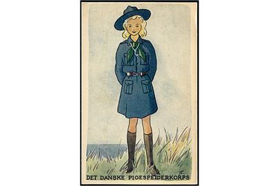 Thora lund: Uniformskort fra Det Danske Pigespejderkorps. U/no.