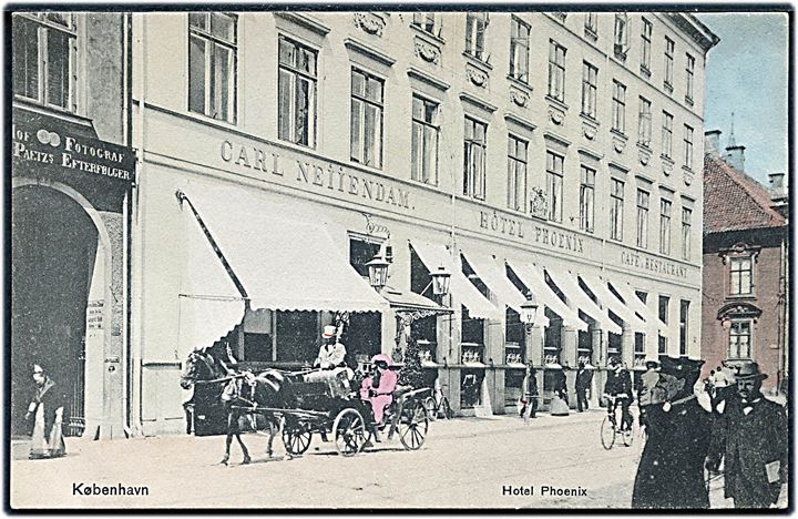 Bredgade 37 hj. af Dronningens Tværgade med Hotel Phoenix. Sk. B. & Kf. no. 2072. Kvalitet 8