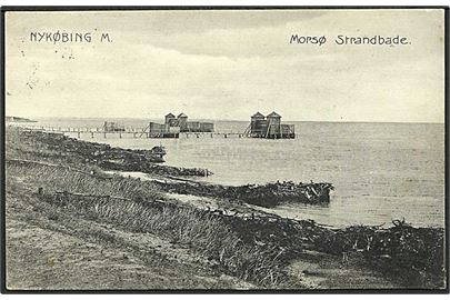 Parti fra Morsø Strandbade. Stenders no. 2246.