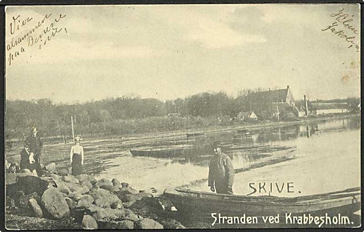 Stranden ved Krabbesholm. G. Hansen no. 2321.