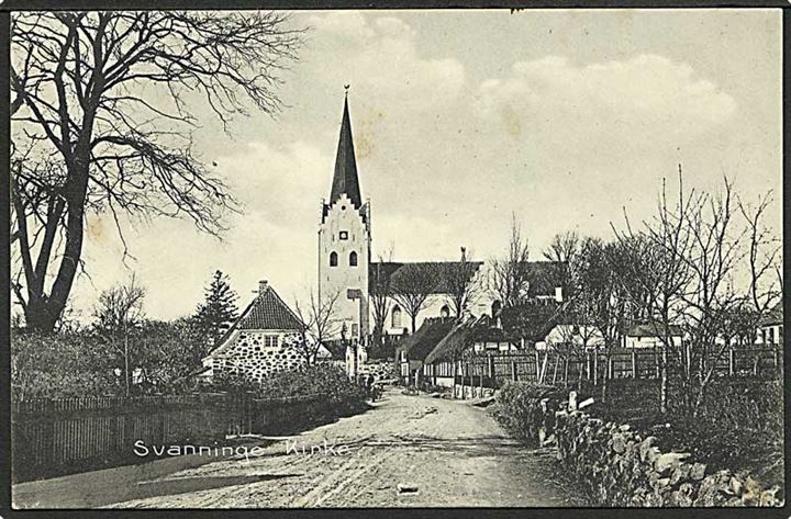 Svanninge Kirke. Stenders no. 7480.