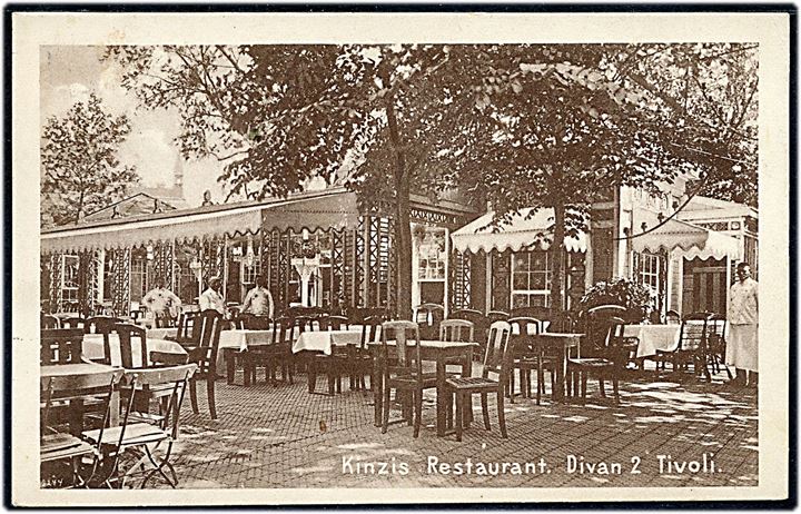 Tivoli, Kinzis Restaurant Divan 2. Andreasen & Lachmann  no. 95 Kvalitet 8