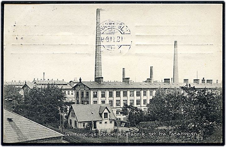 Fasanvej, Den Kongelige Porcelænsfabrik. V. Mortensen no. 24712. Kvalitet 7