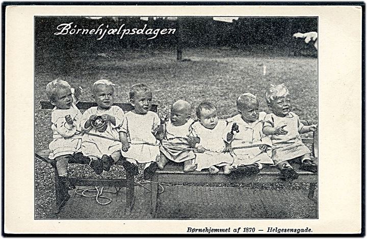 Helgesensgade 2, Børnehjemmet af 1870. Børnehjælpsdagen. Chr. J. Cato u/no. Kvalitet 7