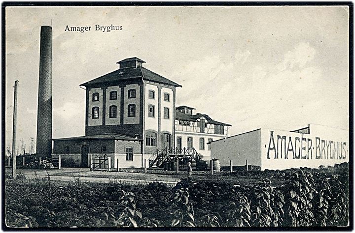 Kongovej, Amager Bryghus. Dansk Industri Amager serie, A/S S.K.K. (Sundby Kiosk Kompagni) no. 136. Fotograf Oluf Borup. Kvalitet 7