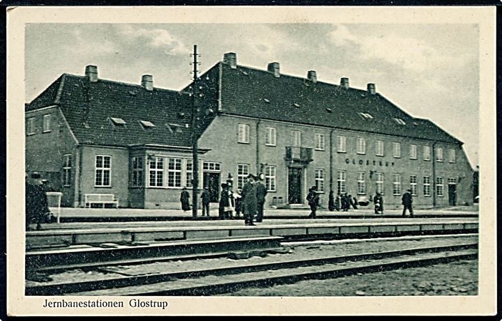 Glostrup, jernbanestation. O. Thim no. 13303. Kvalitet 9