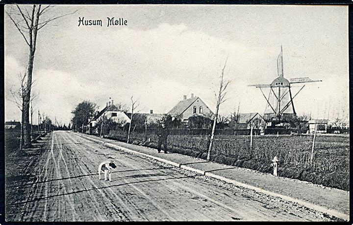Husum Mølle, Frederikssundsvej 350-354. P. Alstrup no. 8928. Kvalitet 8