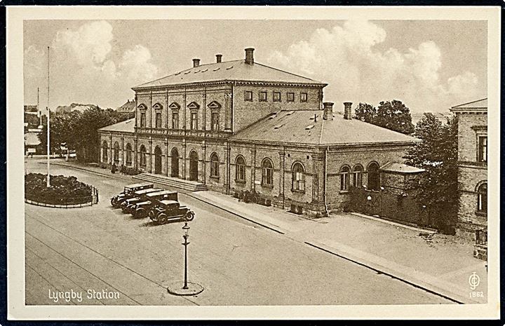 Lyngby jernbanestation. I. Chr. Olsen no. 1862. Kvalitet 9
