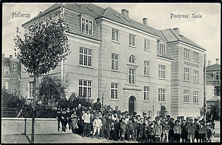 Hellerup, Gersonsvej 32 Plockross’ Skole - nuv. Øregård Gymnasium. P. Alstrup no. 9162, Kvalitet 8