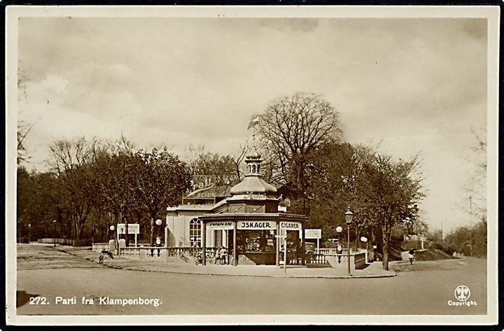 Klampenborg, Strandvejen med Bellevue kiosken. A. Vincent no. 272. Kvalitet 7