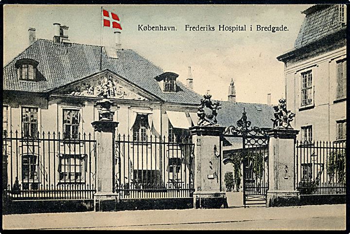 Bredgade, Frederiks Hospital. Fritz Benzen no. 164. Kvalitet 8