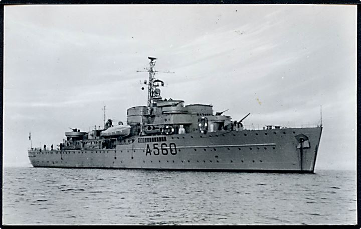 Dansk Marine. Depotskibet “Ægir” (A560) - ex. tysk Tanga. Stenders no. 7109. Kvalitet 8