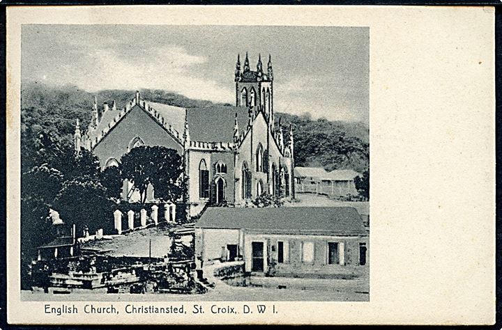 D.V.I., St. Croix, Christiansted, English Church. U/no. Kvalitet 8