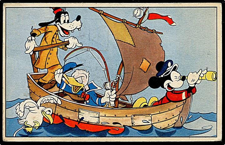 Walt Disney: ELMO u/no. Anders And, Mickey og Fedtmule til søs. Kvalitet 7