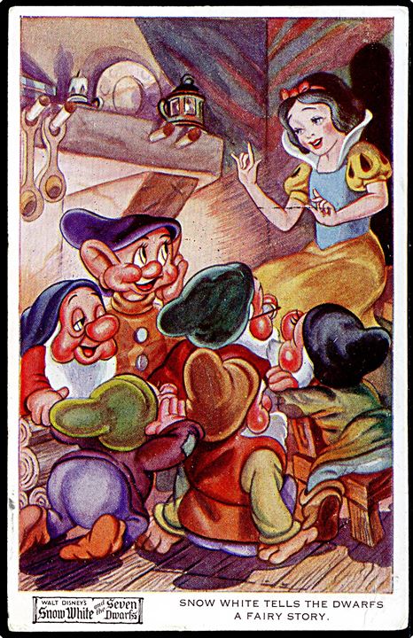 Walt Disney: Snow White, Valentines No. 4173. Kvalitet 7