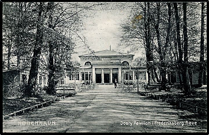 Købh. Josty Pavillon i Frederiksberg Have. Fotograf Orle Boch. A. Vincent no. 269.