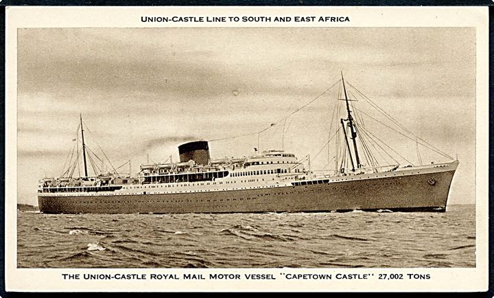 Capetown Castle, M/S, Union-Castle Line.