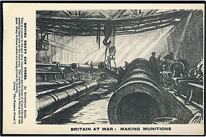 Muirhead Bone: Britain at War - Making Munitions. Propaganda kort.